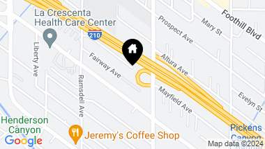 Map of 2832 MAYFIELD Avenue, La Crescenta CA, 91214