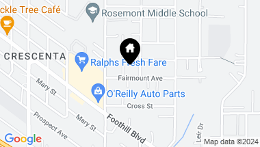 Map of 2517 Fairmount Avenue, La Crescenta CA, 91214