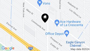 Map of 4419 Pennsylvania Avenue, Glendale CA, 91214