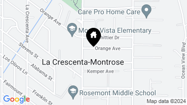 Map of 2530 Orange Avenue, La Crescenta CA, 91214