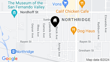 Map of 8945 Gladbeck Avenue, Northridge CA, 91324
