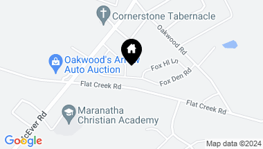Map of 5263 Fox Den Road SW, Oakwood GA, 30566