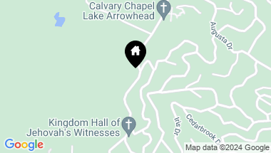 Map of 292 Grandview, Twin Peaks CA, 92391