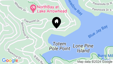 Map of 27423 North Bay Rd, Lake Arrowhead CA, 92352