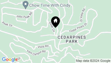 Map of 325 Jobs Peak Road, Cedarpines Park CA, 92322