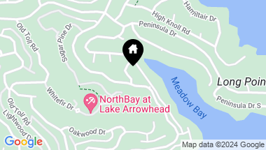 Map of 447 Bay View Drive, Lake Arrowhead CA, 92352