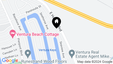 Map of 925 Oyster Street, Ventura CA, 93001