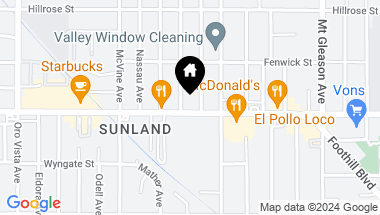 Map of 8041 FOOTHILL Boulevard, Sunland CA, 91040