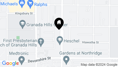 Map of 10439 White Oak Avenue, Granada Hills CA, 91344