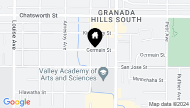 Map of 17048 Germain Street, Granada Hills CA, 91344