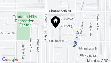 Map of 10538 Monogram Avenue, Granada Hills CA, 91344