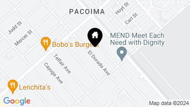 Map of 10630 El Dorado Avenue, Pacoima CA, 91331