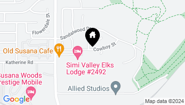 Map of 6724 Cowboy Street, Simi Valley CA, 93063