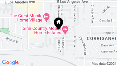 Map of 1550 Rory LN Unit: 152, SIMI VALLEY CA, 93063