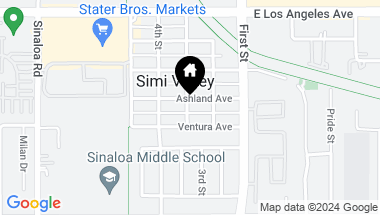 Map of 910 Ashland Ave, Simi Valley CA, 93065