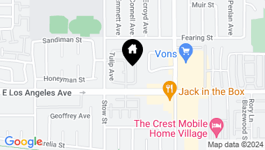 Map of 2023 Freesia AVE, SIMI VALLEY CA, 93063