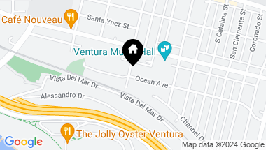 Map of 394 396 Hurst Avenue, Ventura CA, 93001