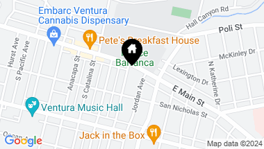 Map of 44 Coronado Street # 211, Ventura CA, 93001