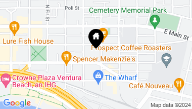 Map of 153 S Laurel Street, Ventura CA, 93001