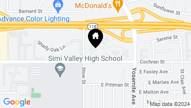 Map of 2418 Stow ST, SIMI VALLEY CA, 93063