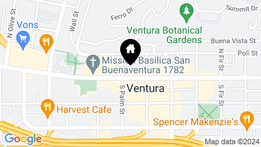 Map of 327 E Main Street, Ventura CA, 93001