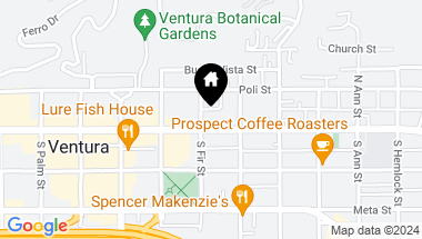Map of 721 E Main Street, Ventura CA, 93001