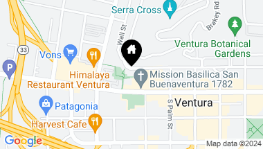 Map of 132 Poli Street, Ventura CA, 93001
