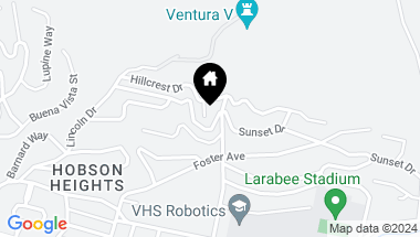 Map of 1968 Hillcrest Lane, Ventura CA, 93001