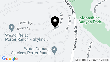 Map of 11830 N Hillsborough Lane, Porter Ranch CA, 91326