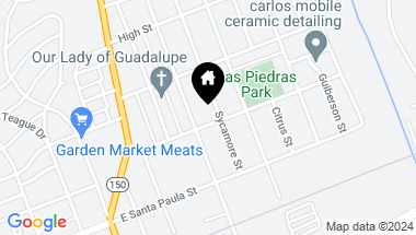 Map of 1213 Saticoy Street, Santa Paula CA, 93060