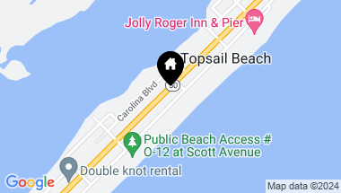 Map of 1008 Ocean Boulevard, Topsail Beach NC, 28445