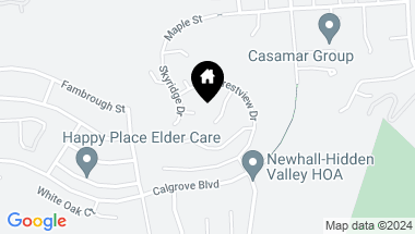 Map of 23453 Cloverdale Court, Newhall CA, 91321