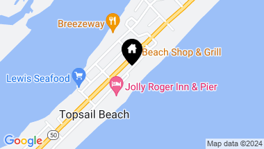 Map of 709 Ocean Boulevard, Topsail Beach NC, 28445