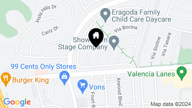 Map of 25309 Via Brasa, Valencia CA, 91355