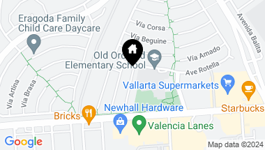 Map of 25268 Via Valentina, Valencia CA, 91355