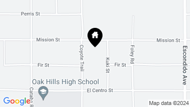 Map of 12945 Mission Street, Oak Hills CA, 92344