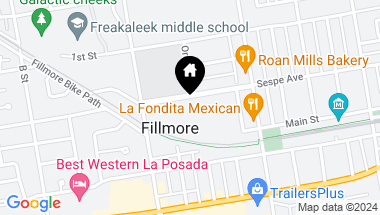 Map of 606 Sespe Avenue, Fillmore CA, 93015