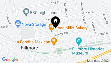 Map of 410 Central Avenue, Fillmore CA, 93015