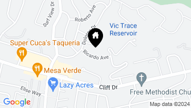 Map of 627 Ricardo Avenue, SANTA BARBARA CA, 93109