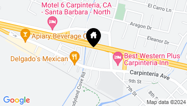 Map of 1077 Cramer Rd, CARPINTERIA CA, 93013