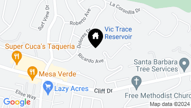 Map of 643 Ricardo Avenue, SANTA BARBARA CA, 93109