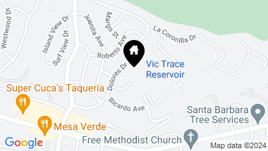 Map of 646 Calle Del Oro, SANTA BARBARA CA, 93109
