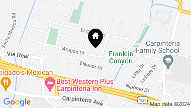 Map of 4686 Aragon Drive, CARPINTERIA CA, 93013