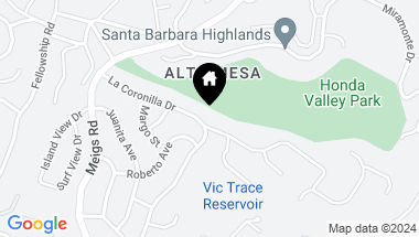 Map of 1700 La Coronilla Drive, SANTA BARBARA CA, 93109