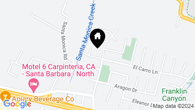 Map of 4486 El Carro Lane, CARPINTERIA CA, 93013