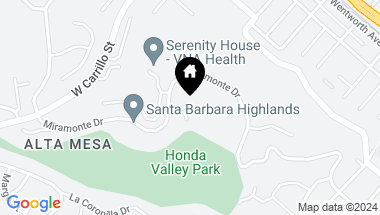 Map of 864 Highland Drive, 5, SANTA BARBARA CA, 93109