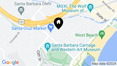 Map of 215 Bath Street, SANTA BARBARA CA, 93101