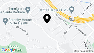 Map of 635 W Ortega Street, 2, SANTA BARBARA CA, 93101