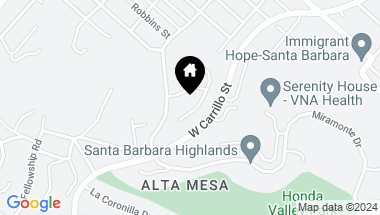 Map of 1116 Plaza Del Monte, SANTA BARBARA CA, 93101