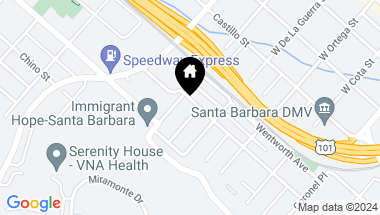 Map of 825 San Pascual Street, SANTA BARBARA CA, 93101